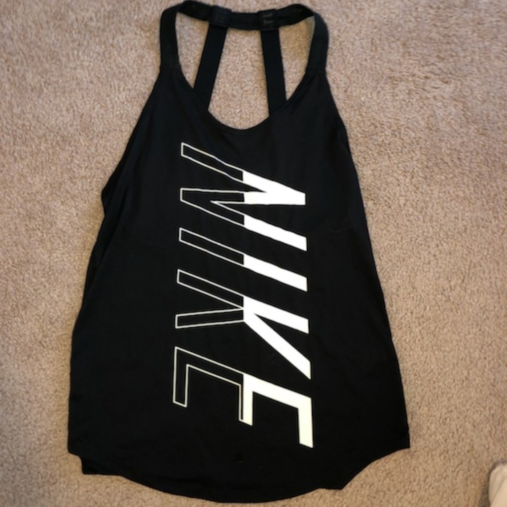 Nike black and white athletic shirt